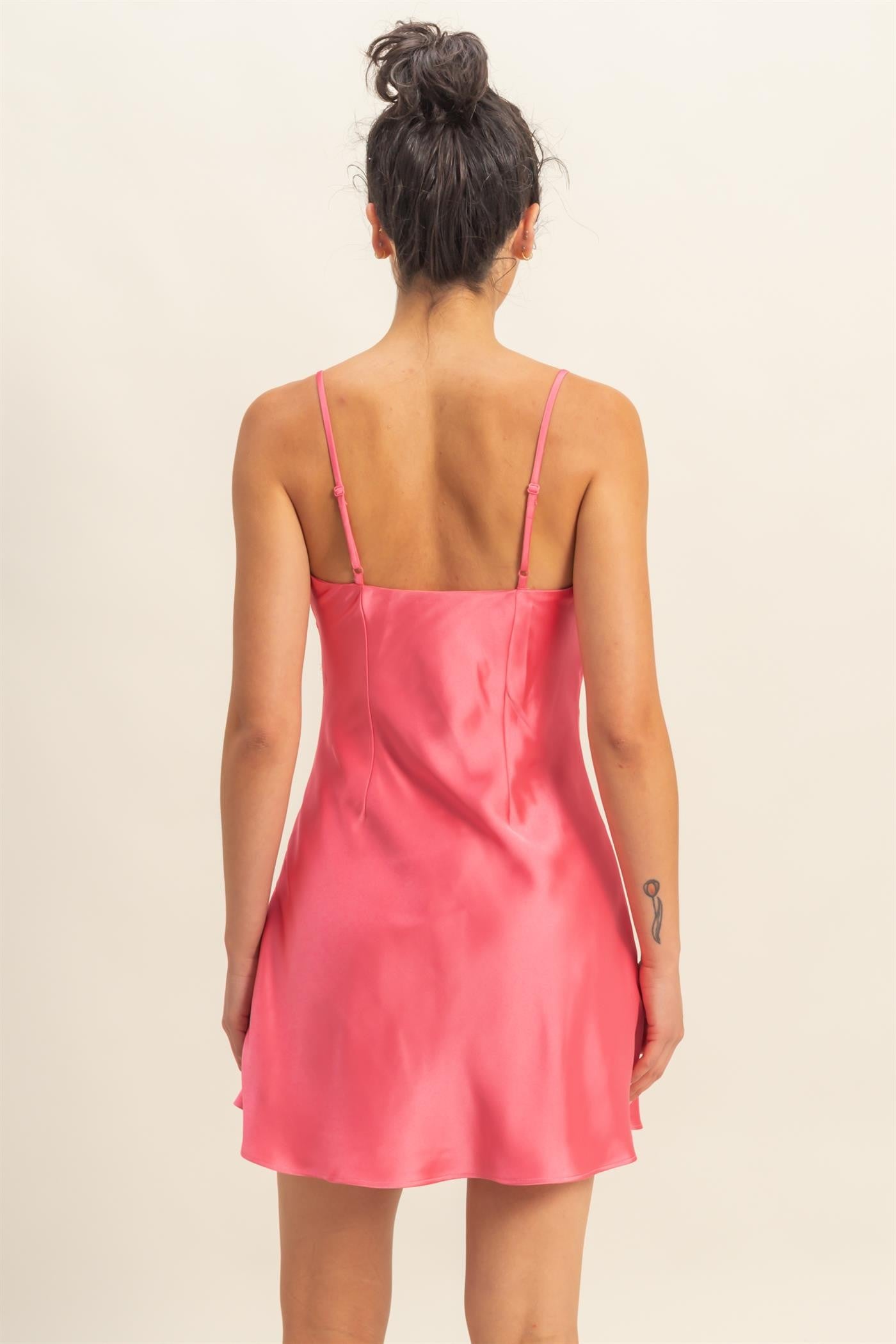 Double Zero - satin mini dress