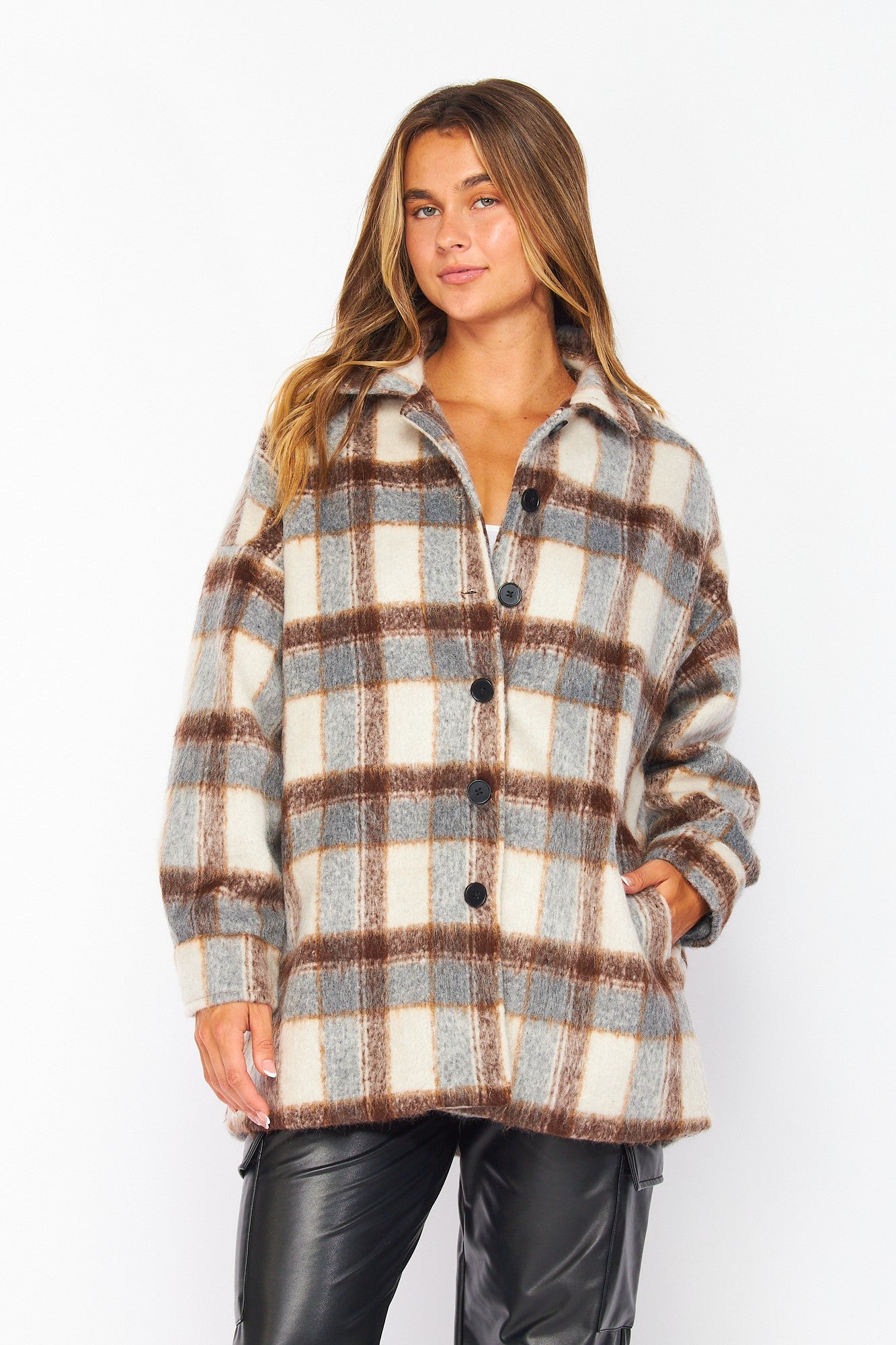 Love Poem - Autumn plaid coat