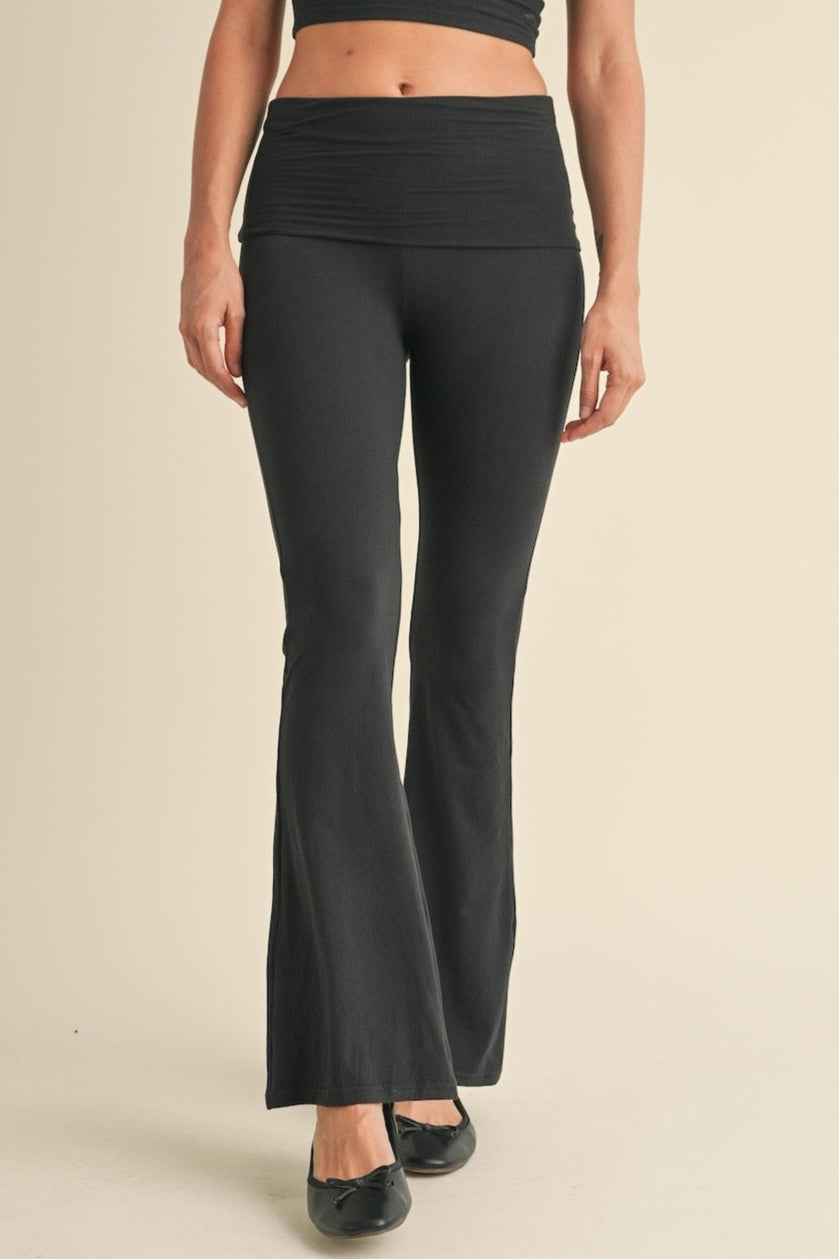 Kimberly - foldover flare pants