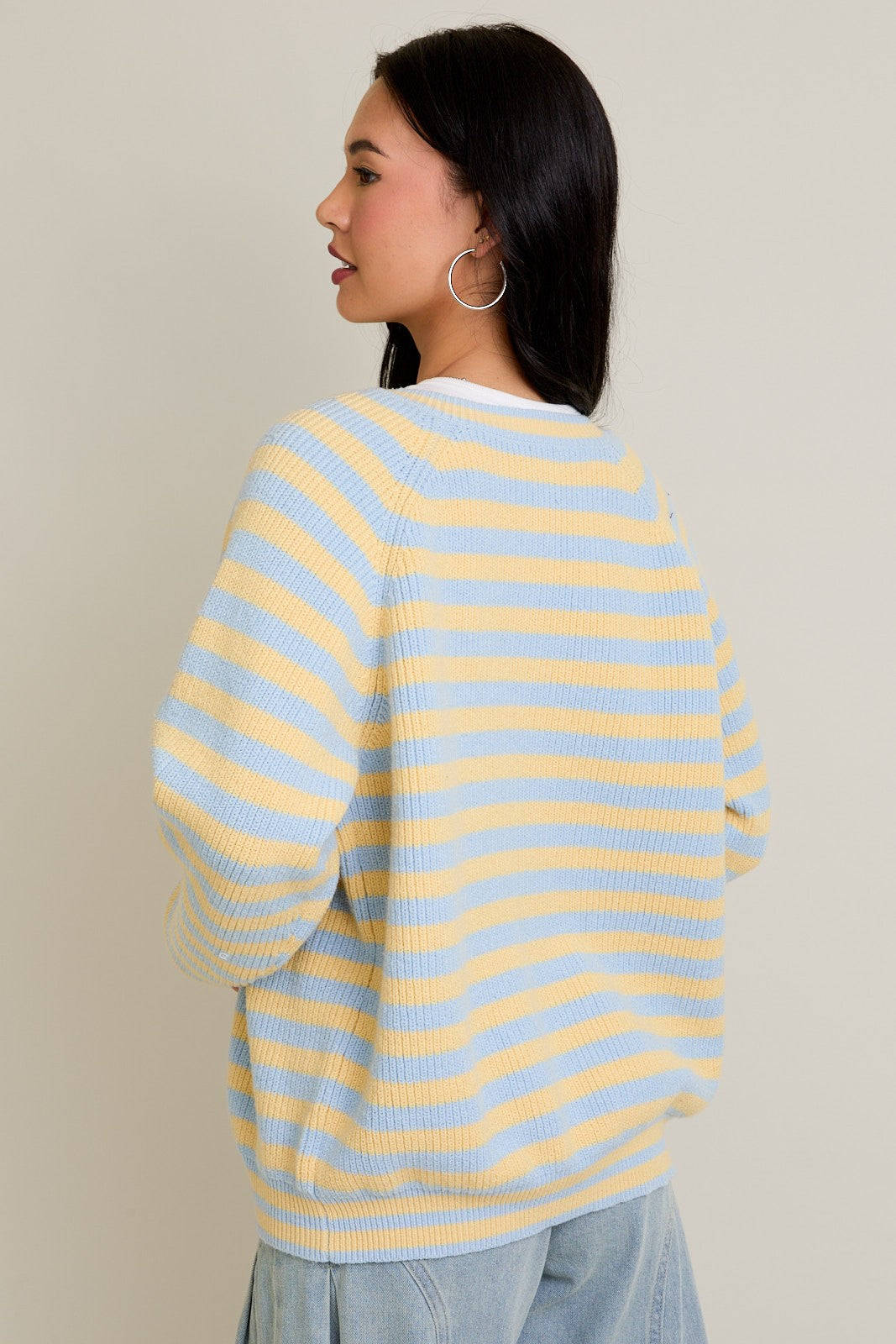 Lelis - Striped sweater cardigan