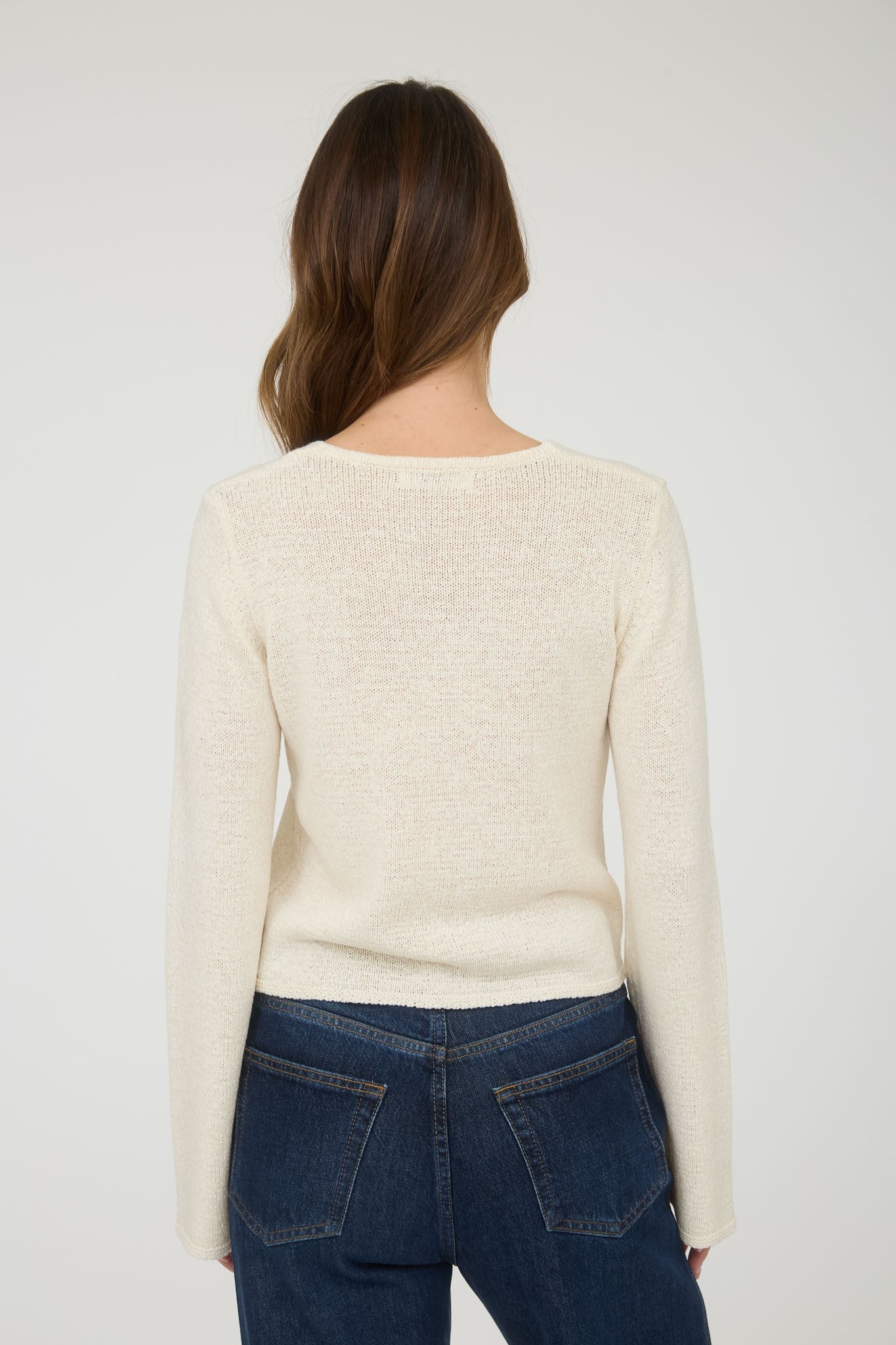 Studio by the workshop - cream bow cardigan