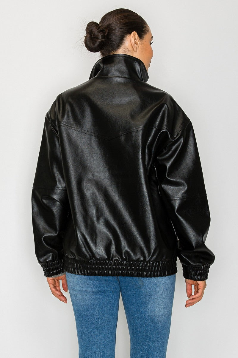 HauteMonde - jacket en faux cuir