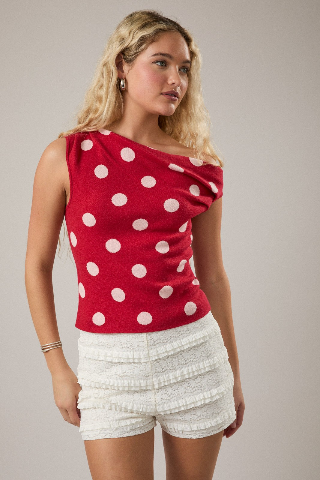 Lelis - Top asymétrique à pois