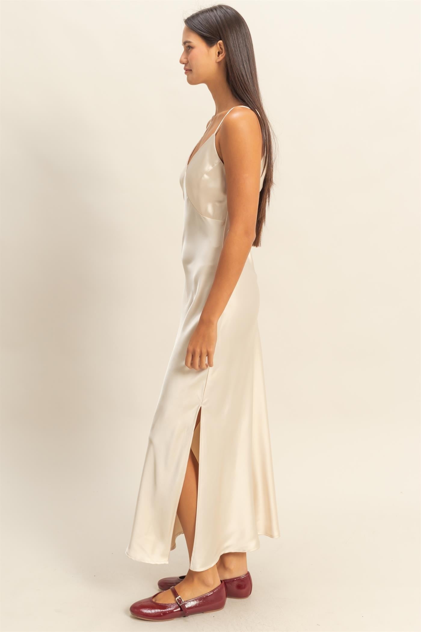 Double Zero - satin midi dress