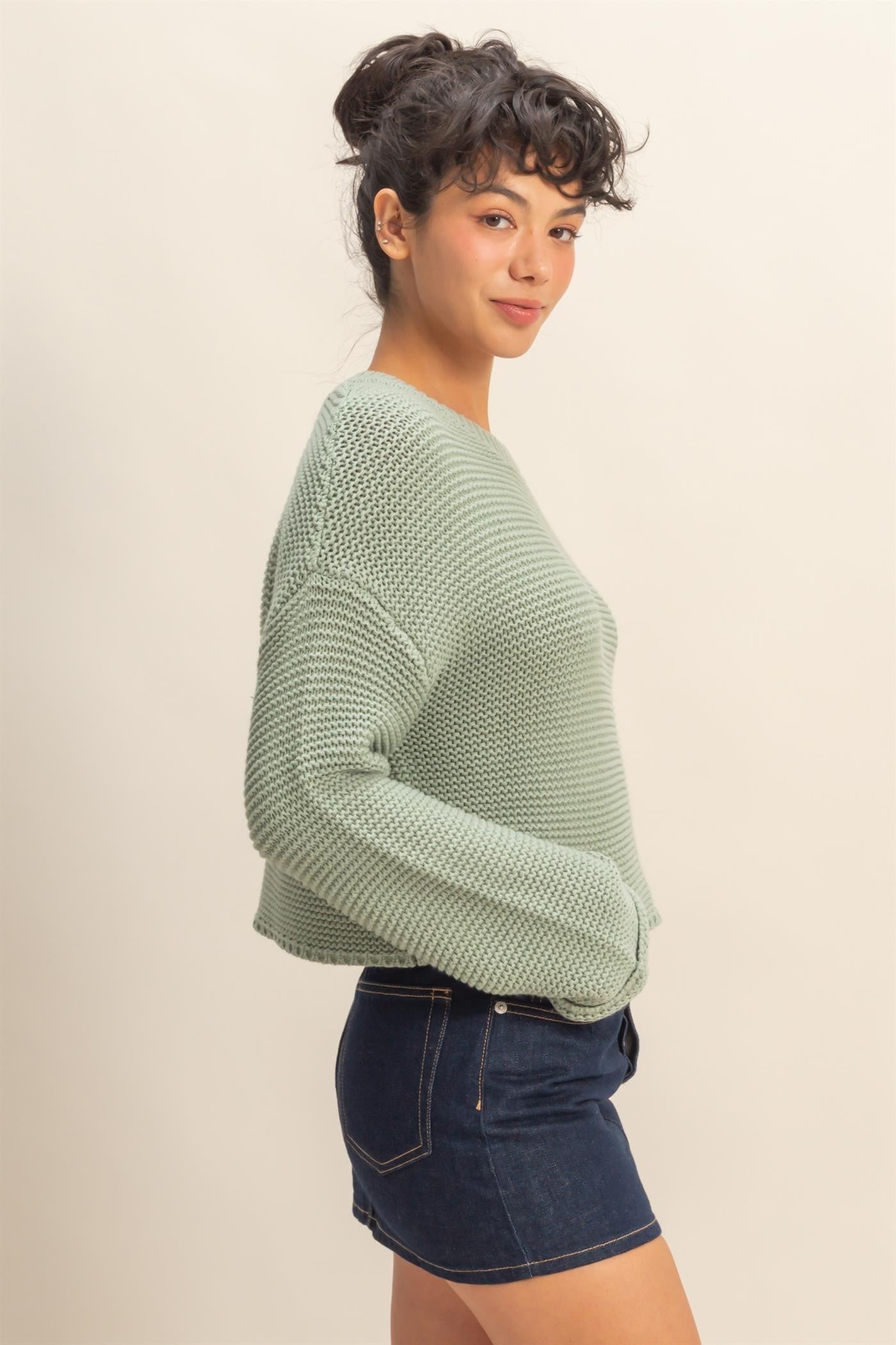 Double Zero - textured knit vert