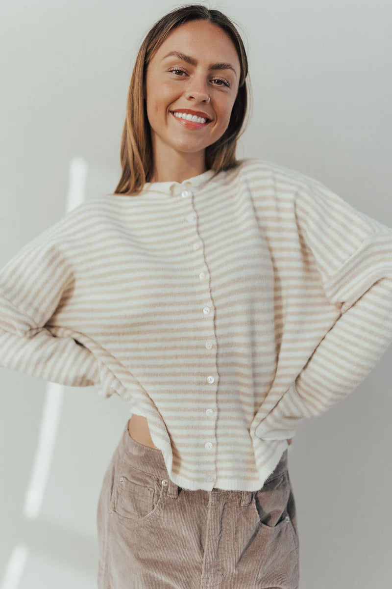 Things between - striped cardigan