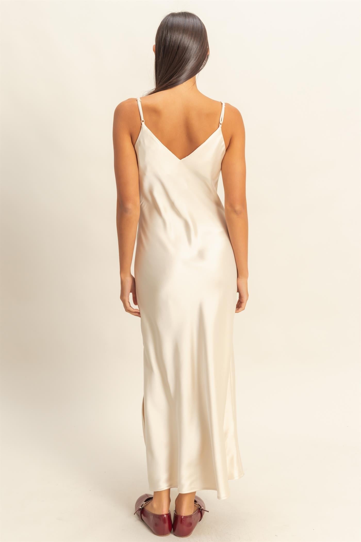 Double Zero - satin midi dress