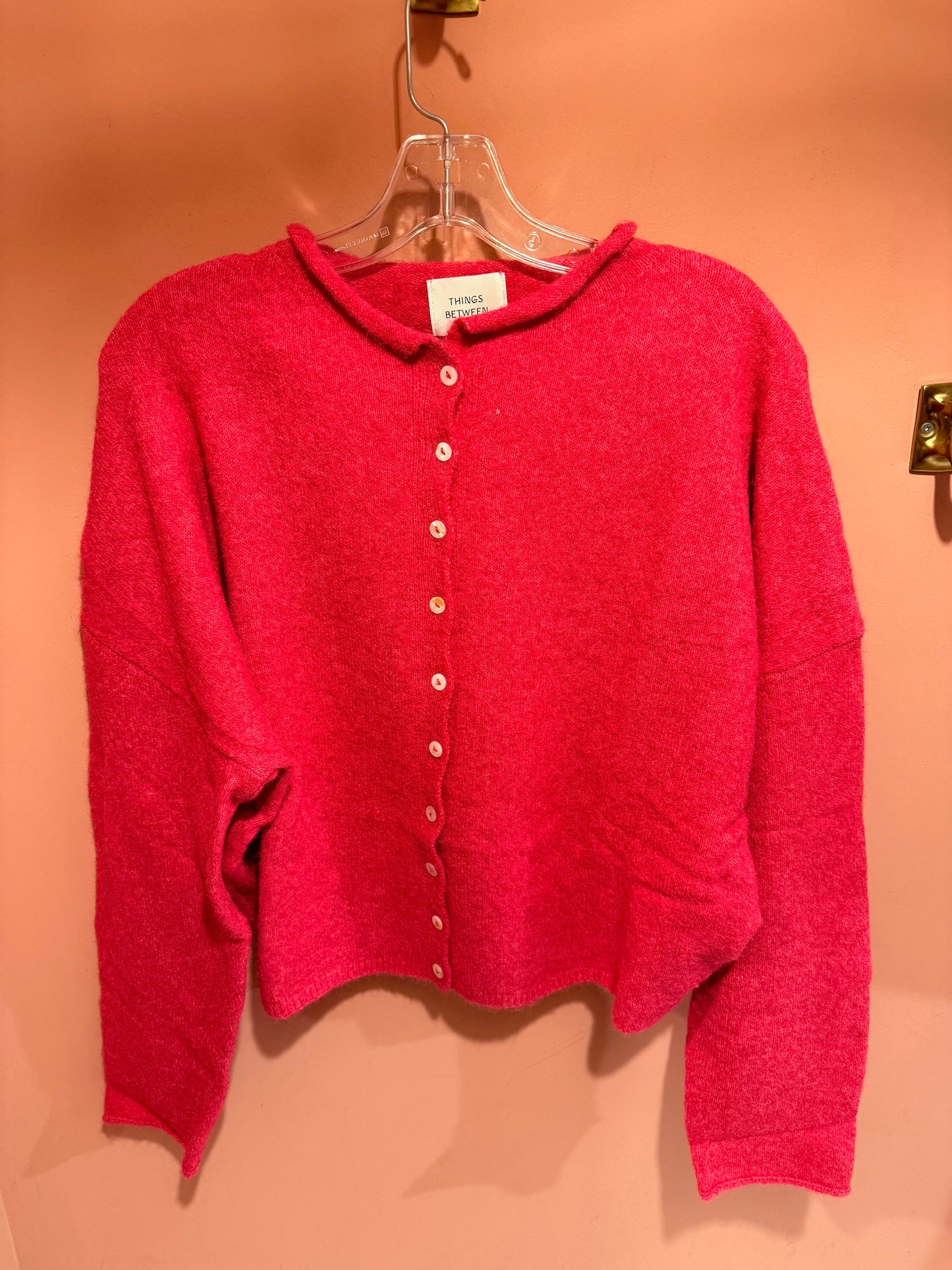 Things Between - pink cardigan