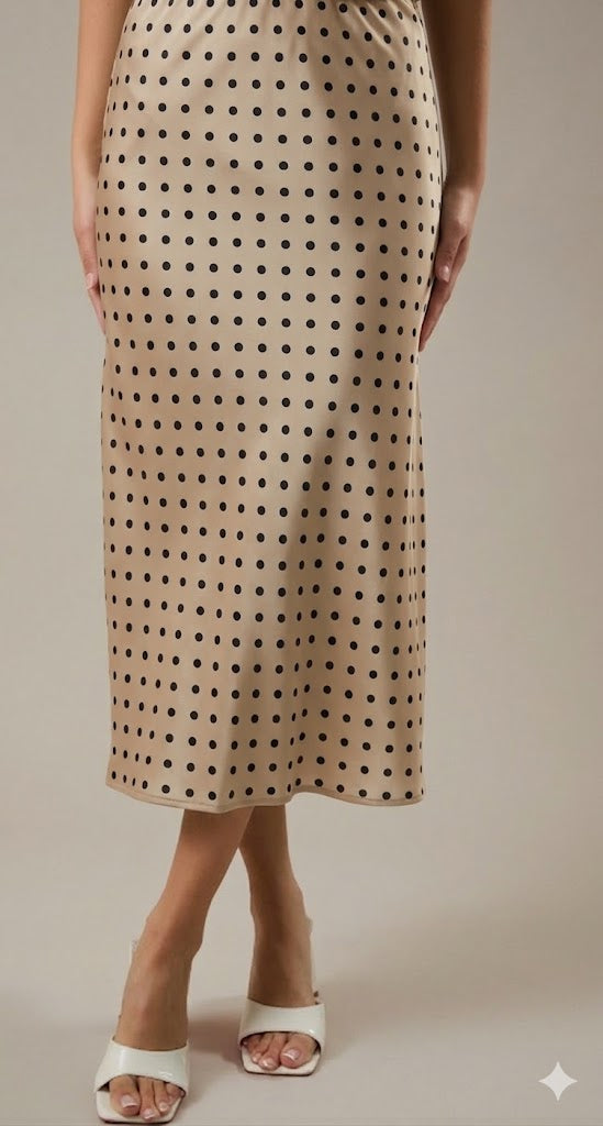 Lelis - Polka dot maxi skirt