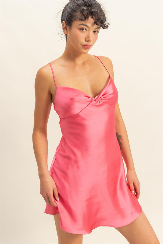 Double Zero - satin mini dress