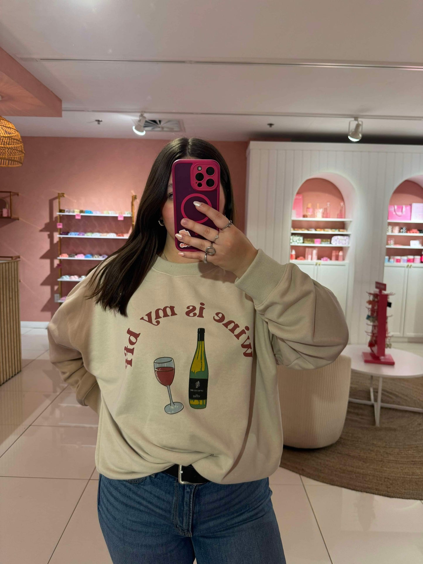 Gili - Wine is my bff crewneck