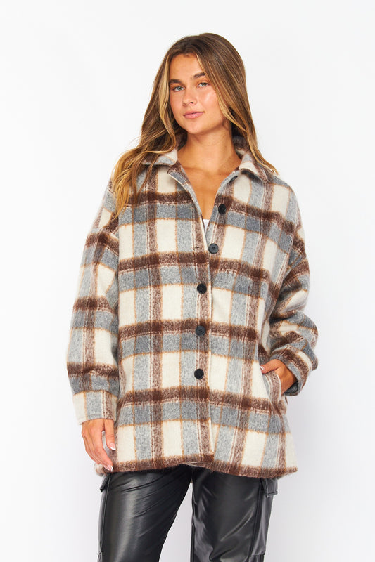 Love Poem - Autumn plaid coat