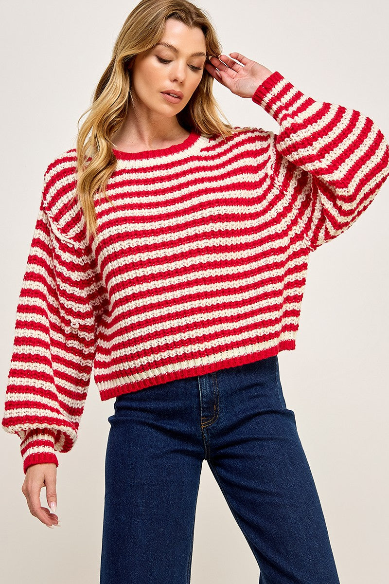 Miss Love - striped sweater