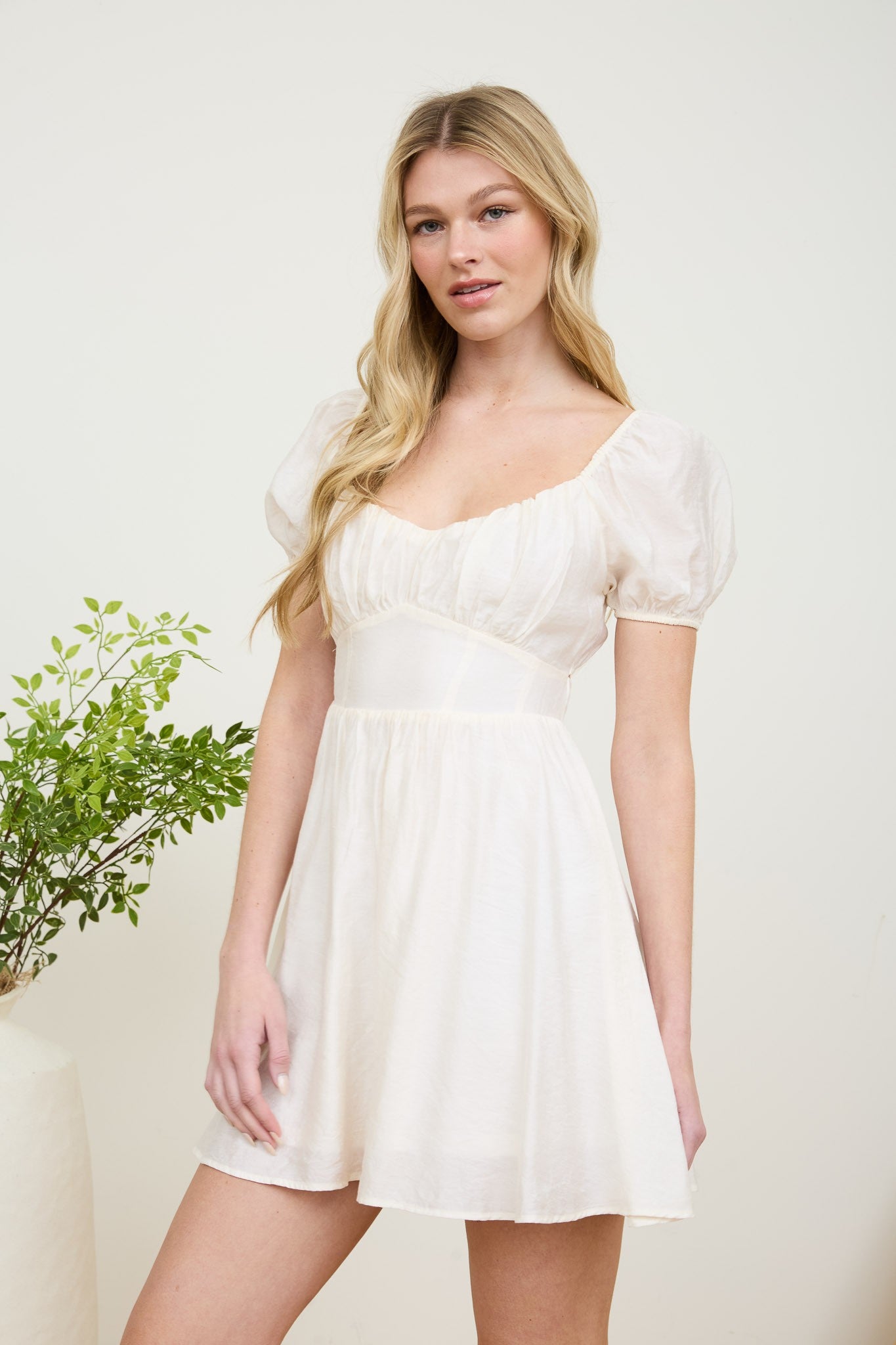Blu Pepper - White mini dress