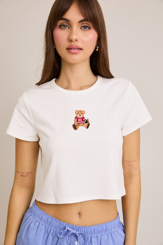 LELIS - teddy bear baby tee