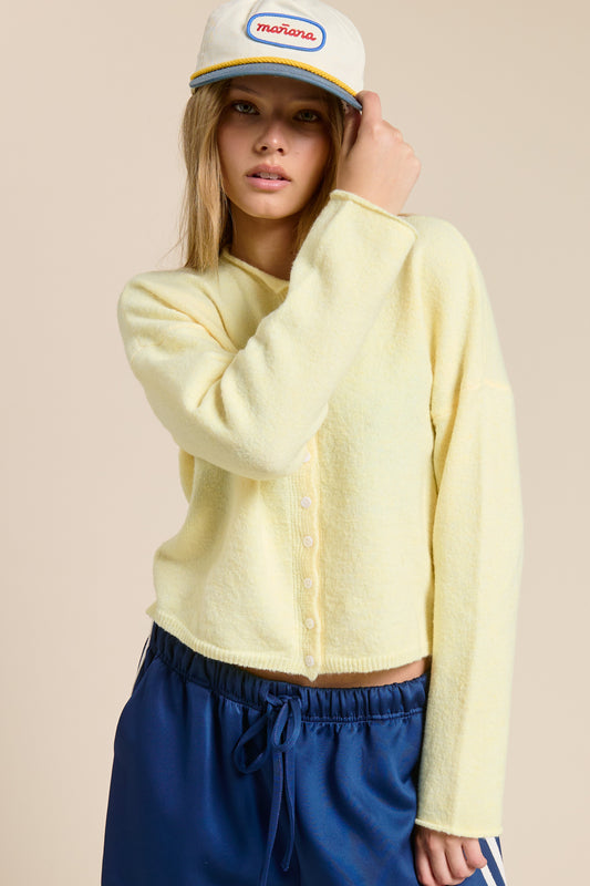 Things Between - yellow cardigan