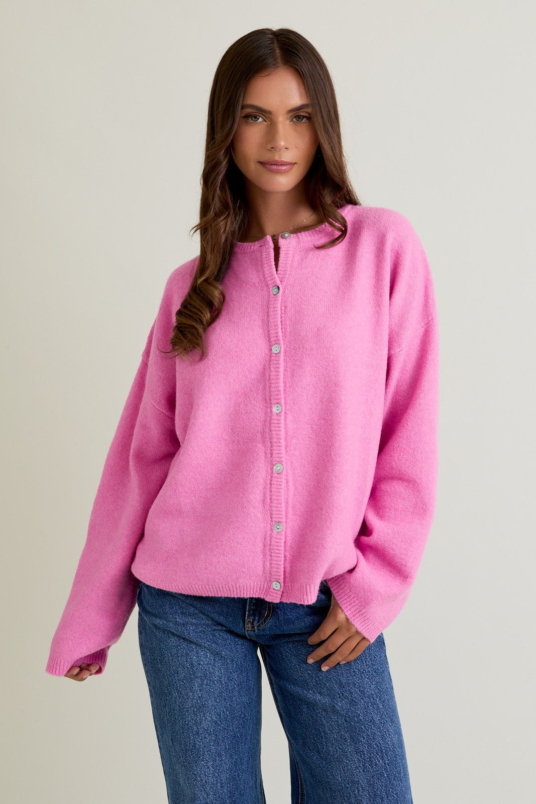 Lelis - cardigan rose