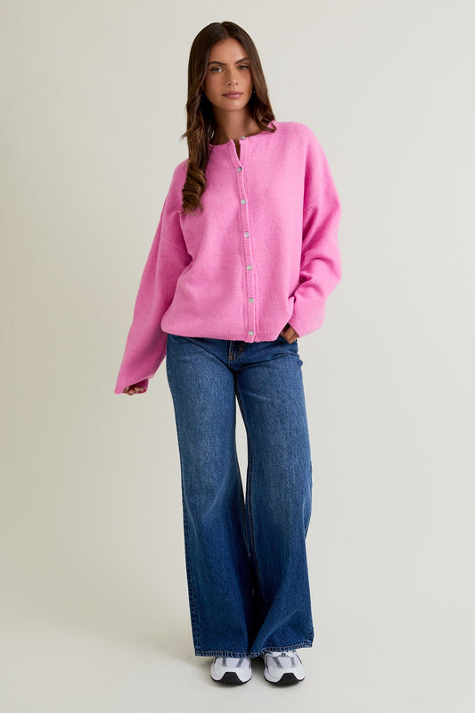 Lelis - Cardigan rose