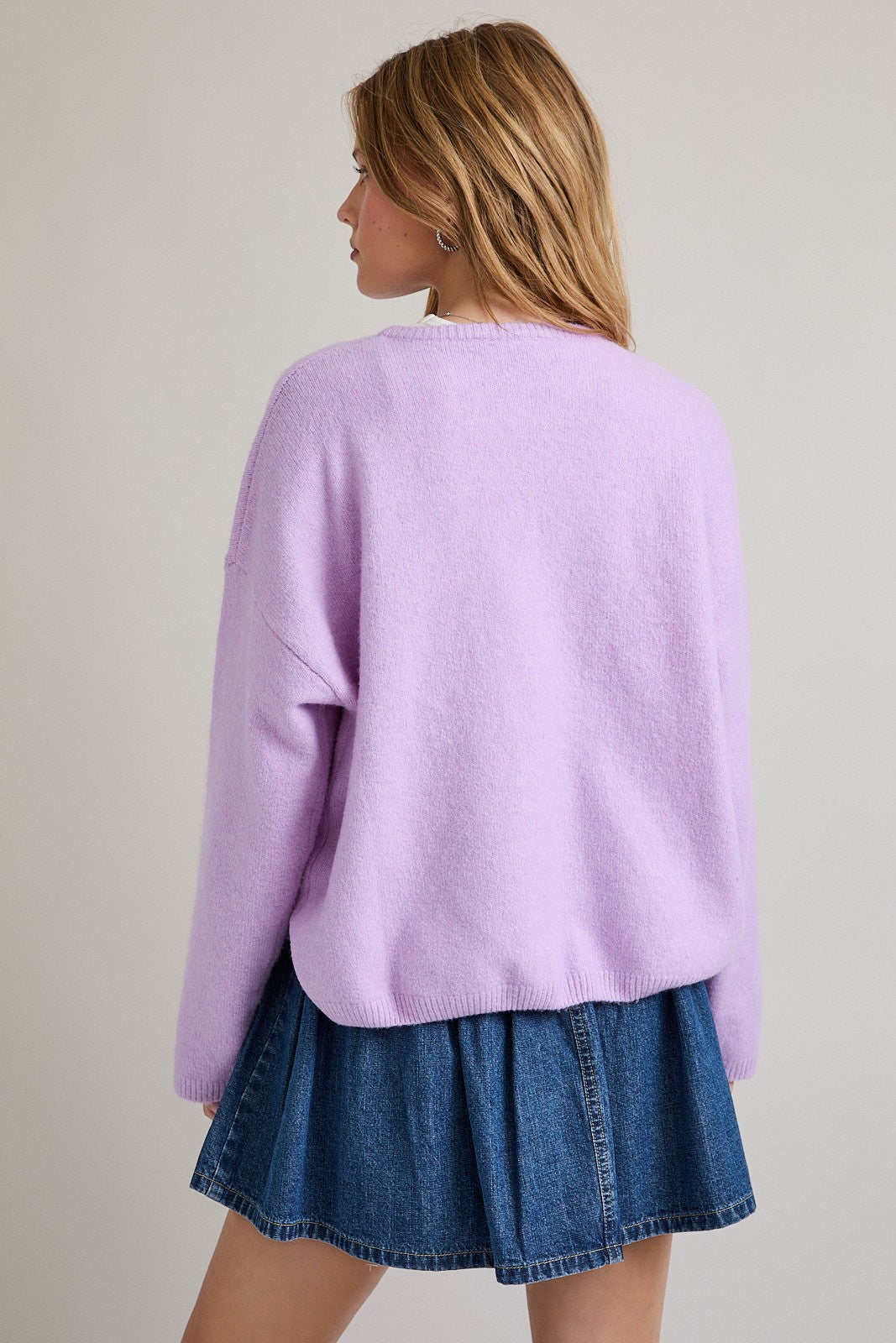 Lelis - lavender cardigan