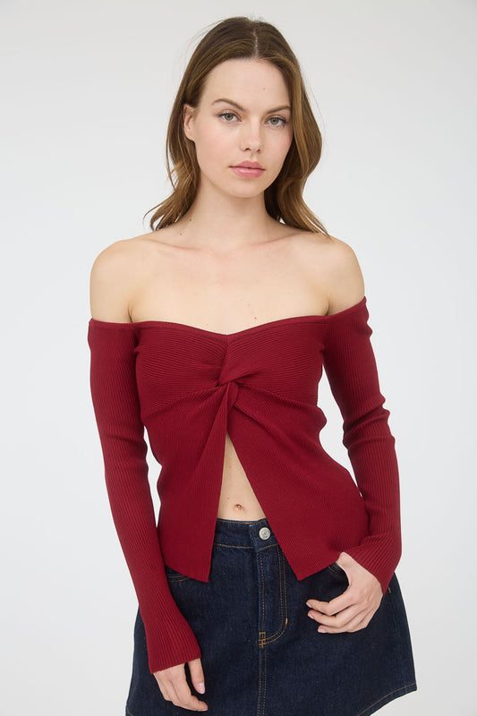 The workshop - Twist split sweater