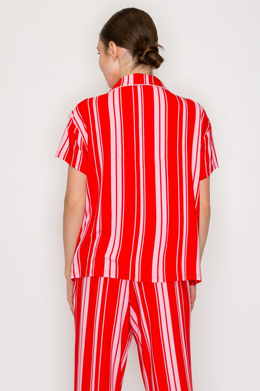 Iris - Stripe buttoned pyjama