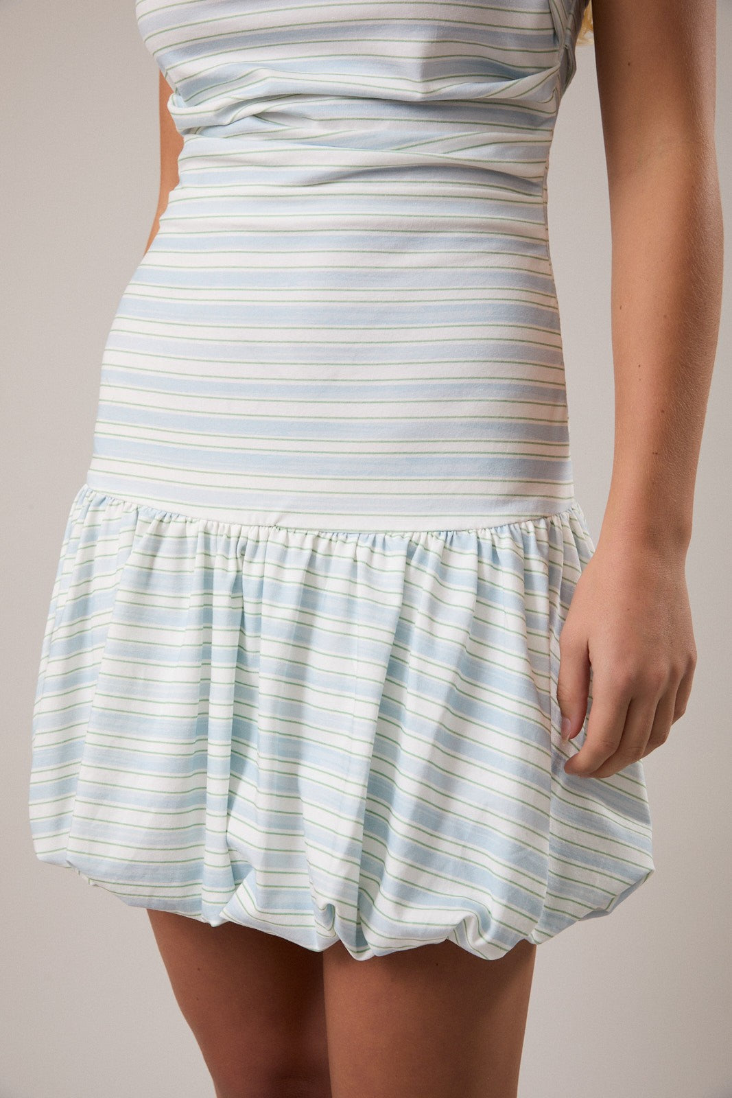 Lelis - Folded bubble mini dress