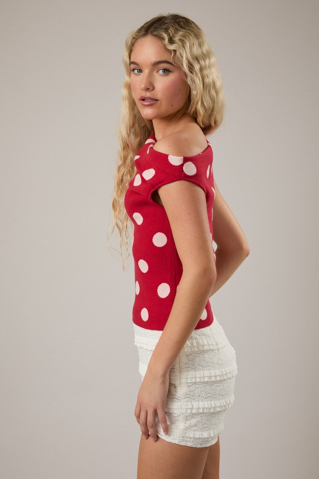 Lelis - Top asymétrique à pois