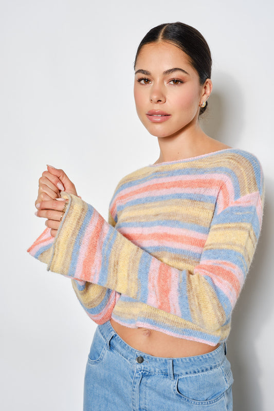 Pretty Garbage - lennon sweater multicolore