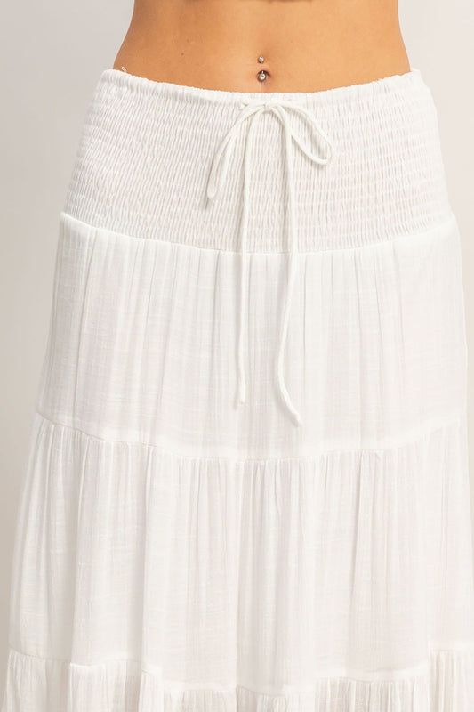Hyfve - longue jupe blanche