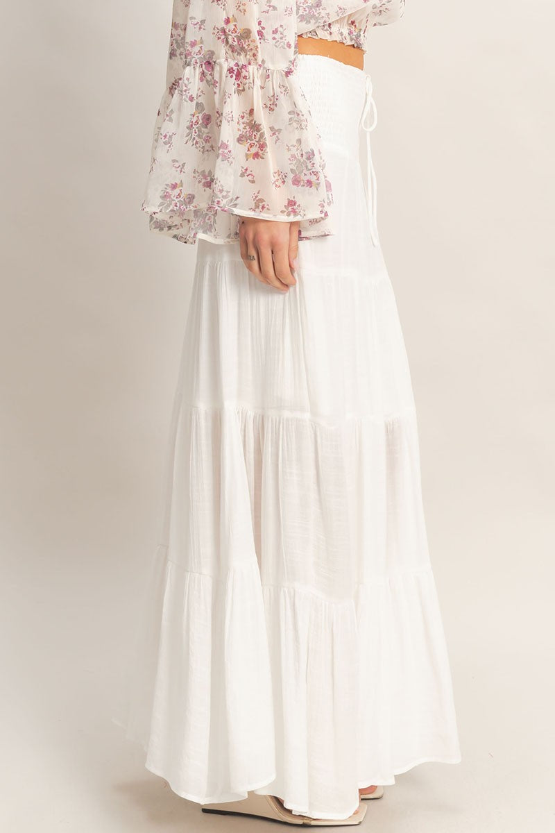 Hyfve - longue jupe blanche