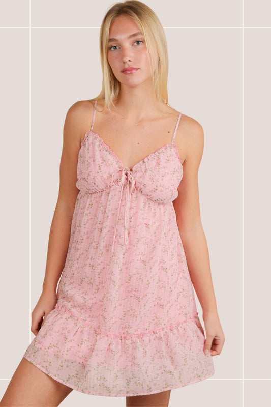 New in - floral printed mini dress
