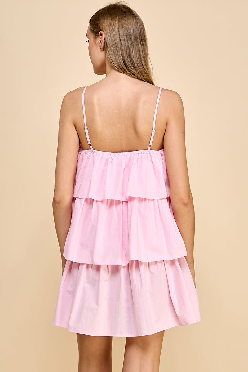 En;semble- Robe rose volet