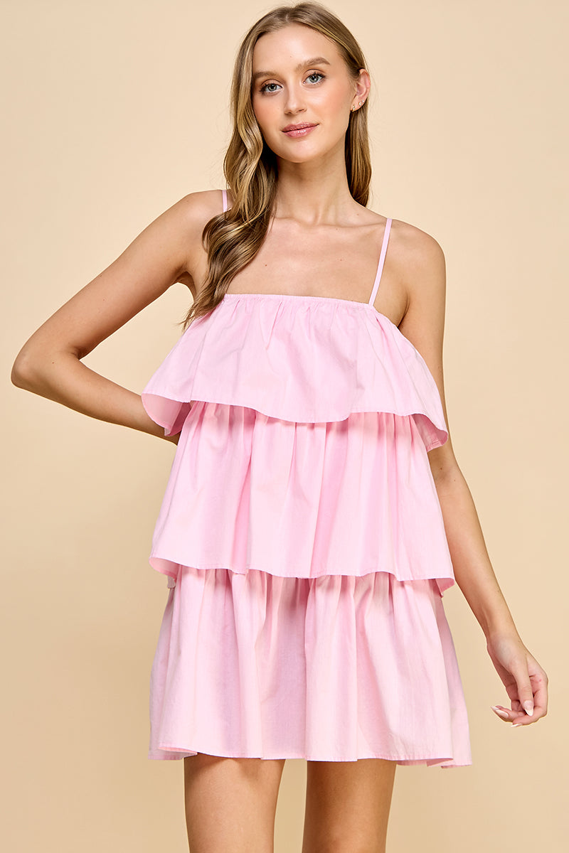 En;semble- Robe rose volet