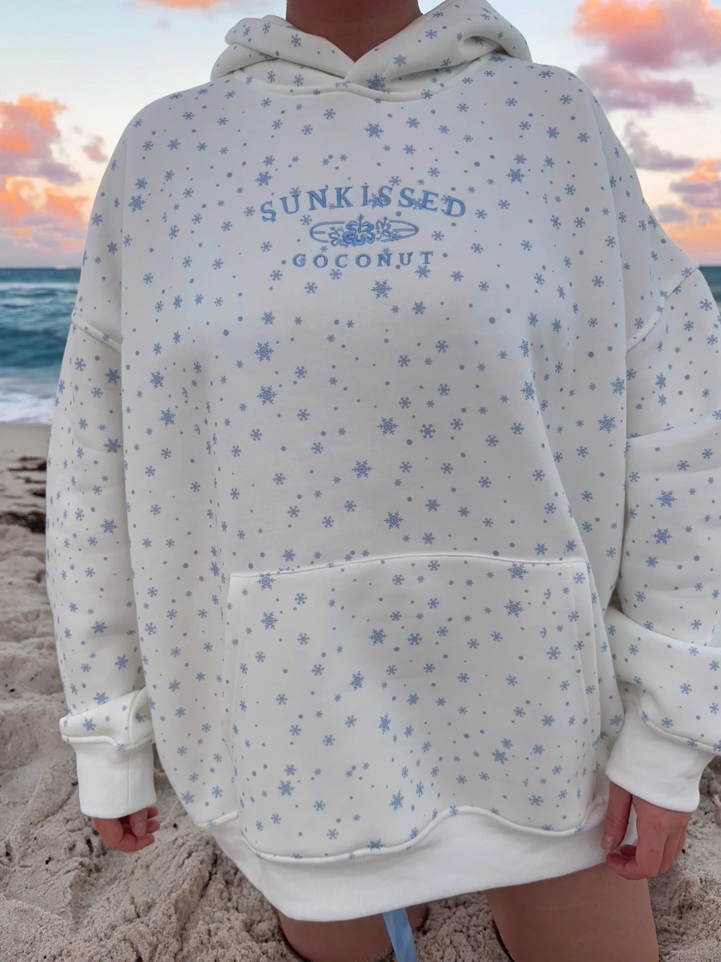 Sunkissed coconut - hoodie flocons