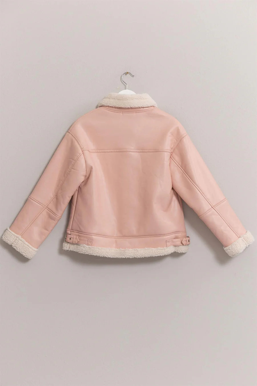 HYFVE - Manteau en faux cuire rose