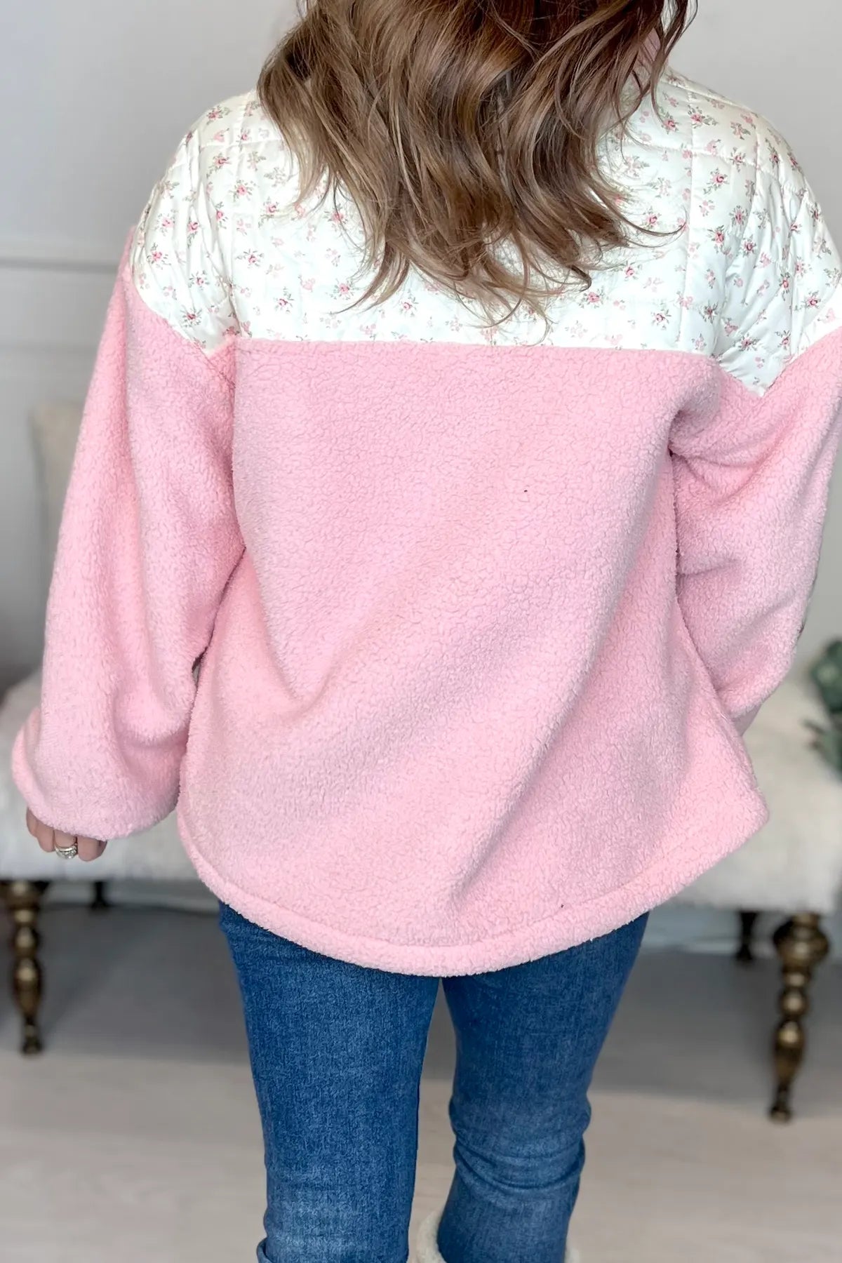 New in - floral casual fleece