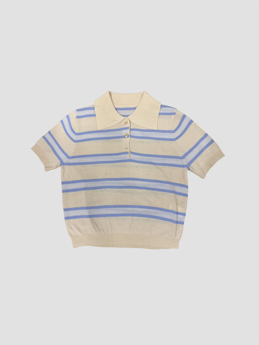 The blank lab - Polo bleu & jaune