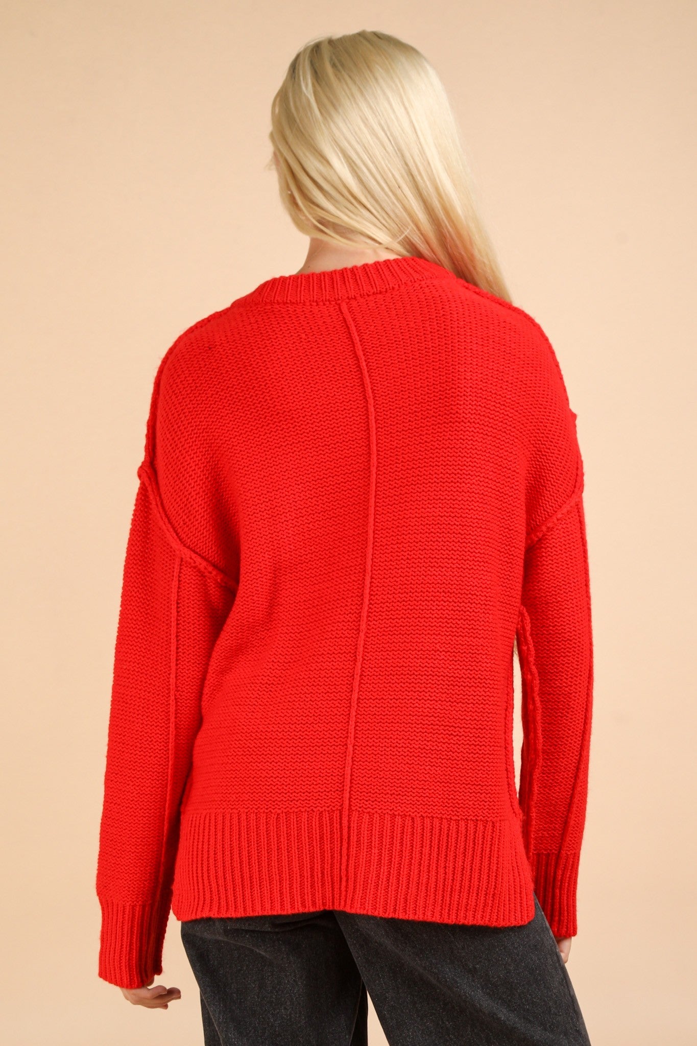 Very J - Red v-neck sweater