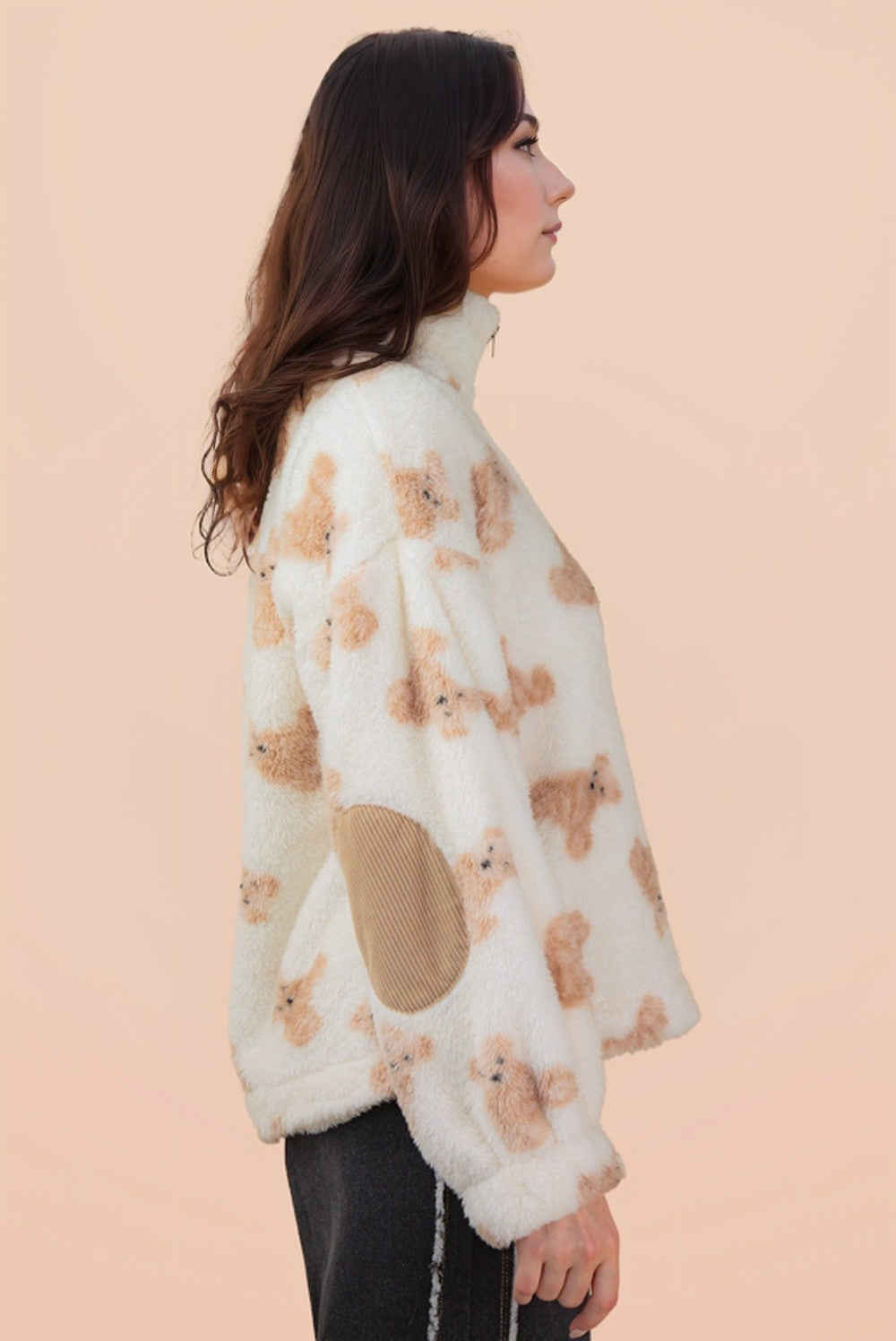 New in - teddy bear zip up fleece