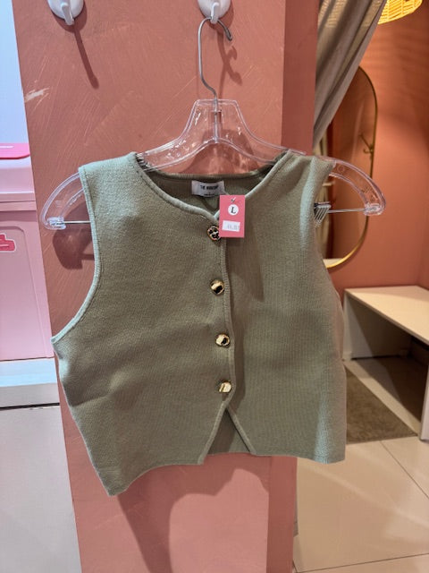 The Workshop - Sleeveless cardigan