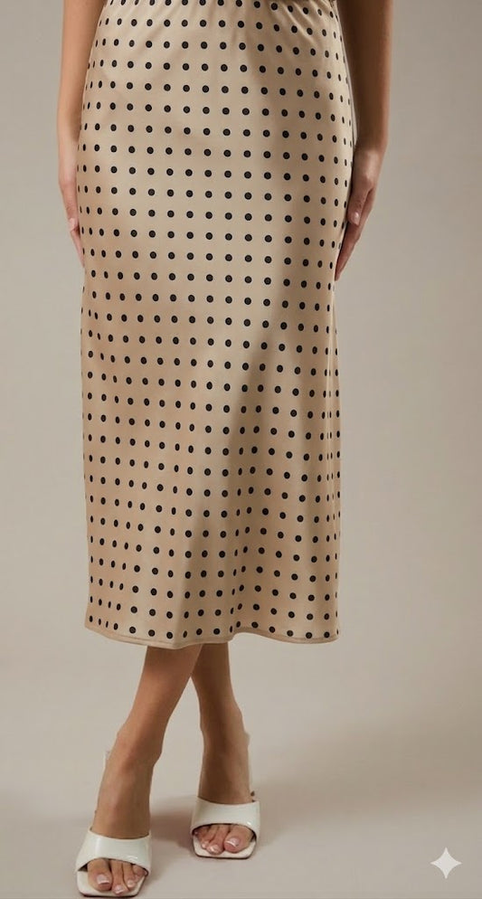 Lelis - Polka dot maxi skirt